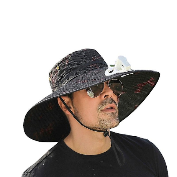 Høst og vinter storbremmet denim westernhatt for menn