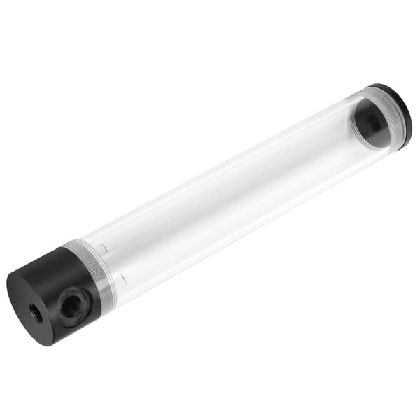 Vandkølingstank Akryl Cylindrisk 4-Huls G1/4 Gevind Reservoir Computer Køler Tilbehør