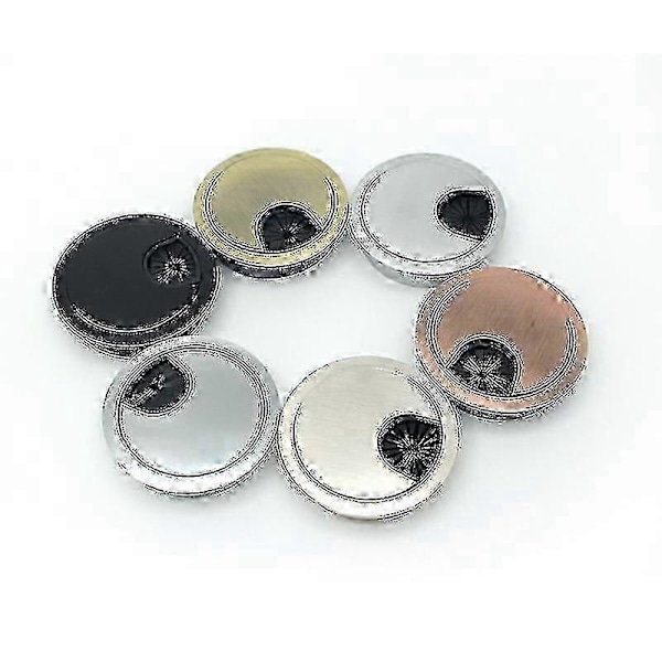 Skrivebord Kabelhull Deksel Datamaskin Ryddig Gjennomføring Bord Kabeluttak Port Overflatelinje Boks Bordkabel Hardware 50mm Blank