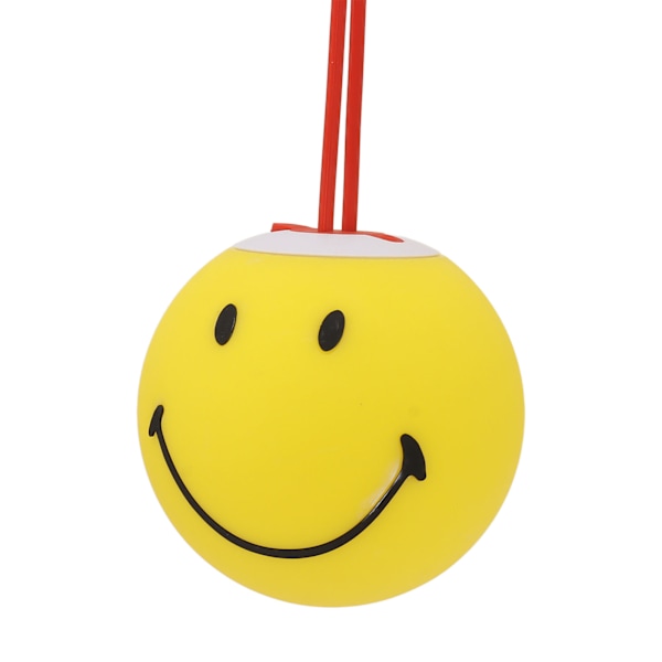 Smiley Face-lampa med fjärrkontroll Gul 1000mAh Varmvitt naturligt ljus USB-laddning Söt nattlampa för present