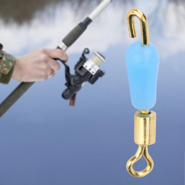 10 stk. Hurtig silikone sub clip Anti Wrapped Rapid Clamp fiskeri tilbehør forsyninger (L)