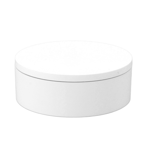 Elektrisk drejeskive 360 graders roterende produktfotografering display genopladelig fjernbetjening 3 kg bærende hvid 13 cm diameter