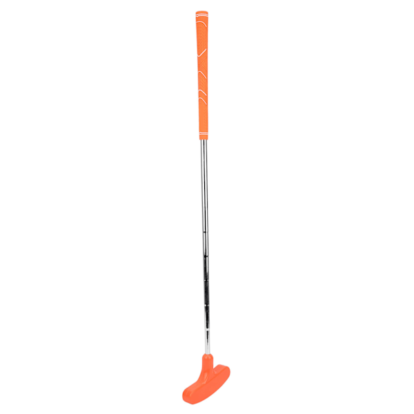 27 tuuman minikaksipuolinen golfputteri sisäharjoitteluun, pehmeä kumipääputteri lapsille, oranssi