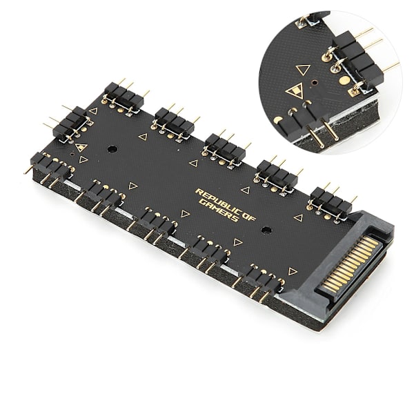 Hub Splitter Kaapeli CPU Jäähdytys Hub Electron PC-tietokone AURA RGB-sovitin 5V SATA-virtalähde versio 5V SATA-virtalähde