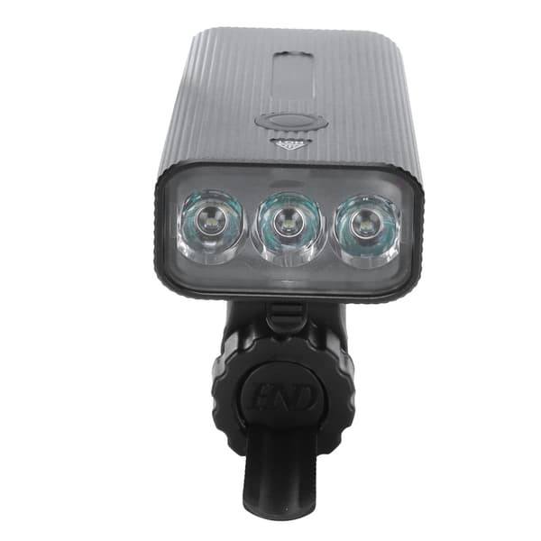USB 3LED sykkellykt med baklys USB-lading styrelys tilbehør IPX5 vanntett