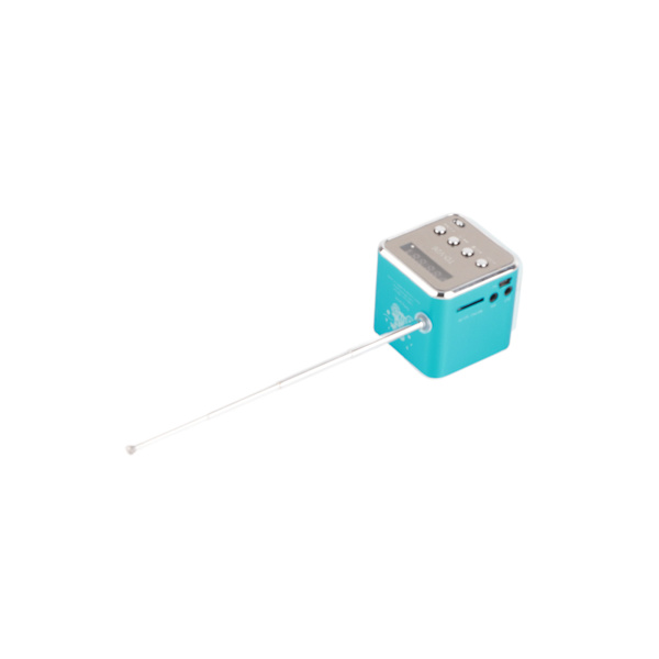 Mini Bluetooth-højttaler klar lyd 4 knapper Design skærmdisplay FM-radio Trådløs bærbar Bluetooth-højttaler Blå Bluetooth-version