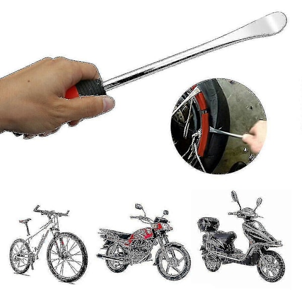 Motorcykel Cykeldäck Byte Spak Verktygssats - 3 Brytjärn + 2 Skyddskåpor