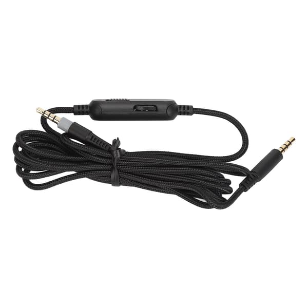 Hodetelefonkabel 3,5 mm Plugg Erstatningshodetelefonledning med Inline Mute Volumkontroll for HyperX Cloud Mix for G633 G933