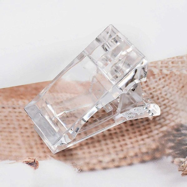 10 stk. Negltuppklyper for Rask Bygging av Poly UV Builder Gel Assistent, Gjenbrukbare
