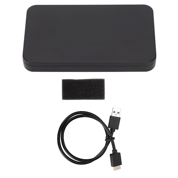 Mobil harddiskboks 2,5 tommers SATA seriell port mobil harddisk kabinett støtter for Windows for OSBlack