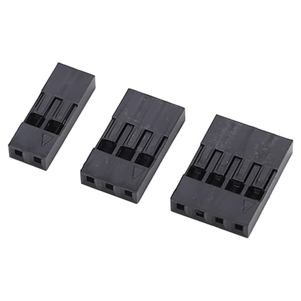 300 stk. Jumper Wire Connector Terminal 2,54 mm 18-26 AWG 2 3 4 Pin Connector Header