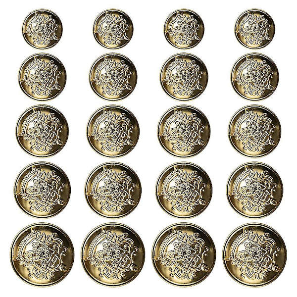 Metallknapper i 50-pakning - Flat knapper for jeans, dresser og jakker