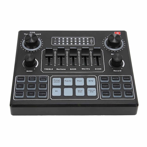 V9 Bluetooth Lydkort Stereo Audio Mixer til Computerspil Mobiltelefon Liveudsendelse