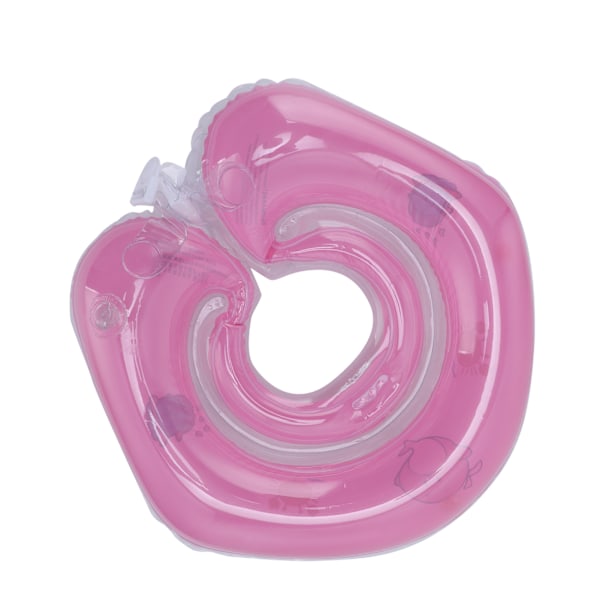 Nyfødt svømme ring oppustelig flydende krave baby svømmepøle legetøj til 0-18 måneders babyPink