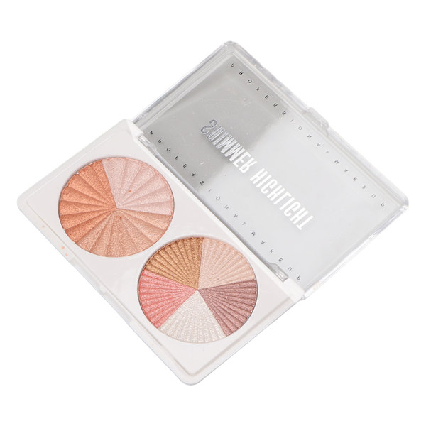 Highlighterpudder Glitter Lysende Blødt Bærbart Trimningsskinnende Pudder til Kvinder 0,3 oz