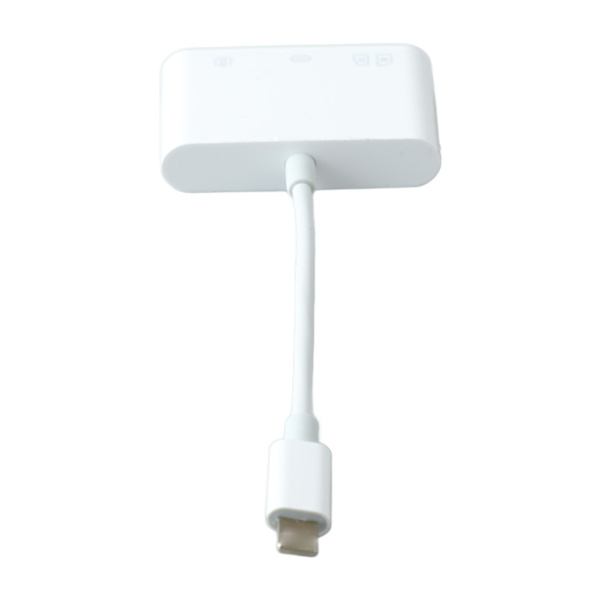4-i-1-kortläsare 10 cm linje OTG minneskortläsare adapter för IOS-telefon surfplatta