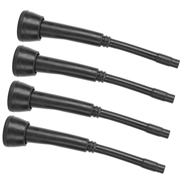 4PCS 00U Mjölkmaskinsfoder Svarta Gumminappkoppsfoder Tillbehör för Getmjölkare