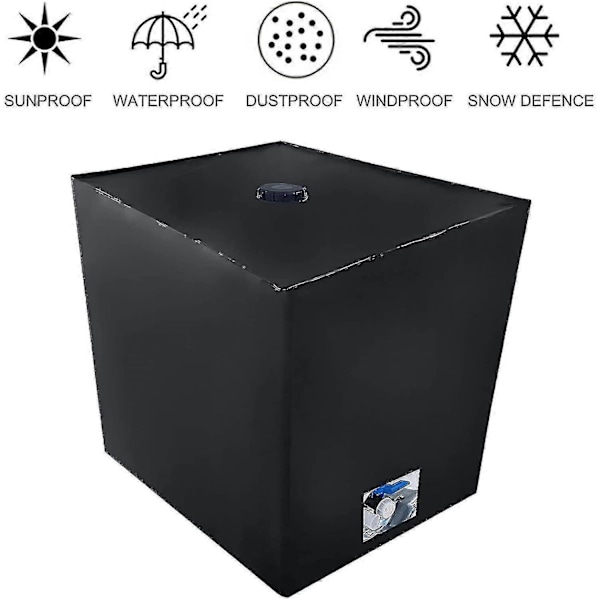 Pöly-, UV- ja sadevettä hylkivä säiliönsuojus 1000L IBC 116 X