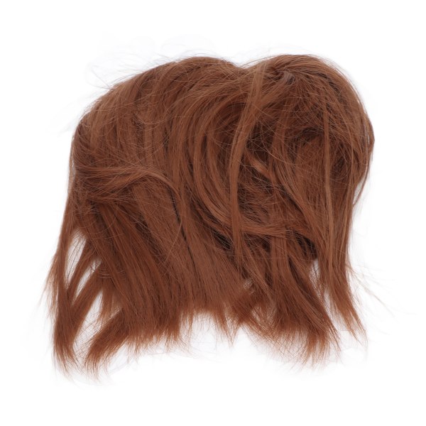 Rodet knolde-hårstykke pjusket updo-extensions Wavy wrap hestehale-hårstykker til kvinder pigerQ17-30#