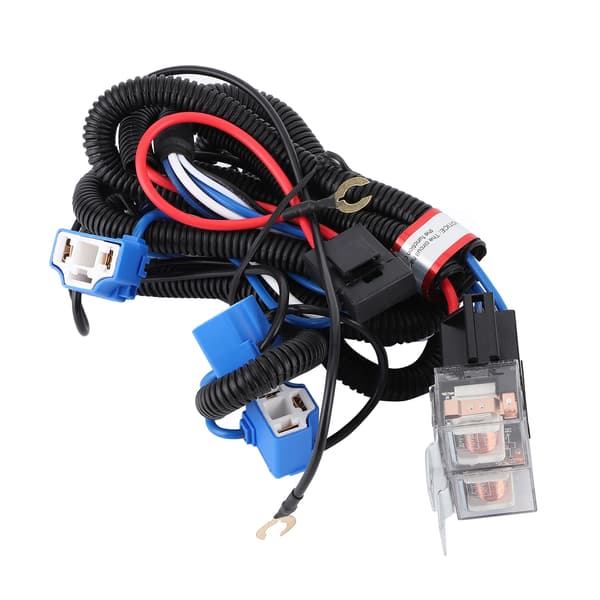 H4 frontlysrelé ledningsnett 4 lys øker lysstyrken tilbehør for bil 12V 50w 40A