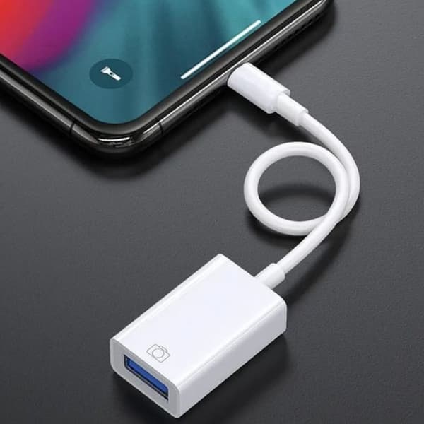 USB-C til Lightning-adapter til iPhone - Hurtig USB 3.0 OTG-forbindelse.