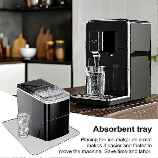 Ice Maker Mat Countertop Water Absorbing Mat Reusable Tray Mat Easy to Clean Dish Drying Mat for Kitchen