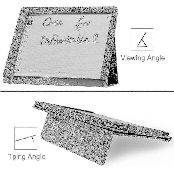 Fodral för Remarkable 2 Paper Tablet 10.3&#39;&#39; 2020 Släppt Slim Lättviktigt Skyddande Ställ Omslag Bok
