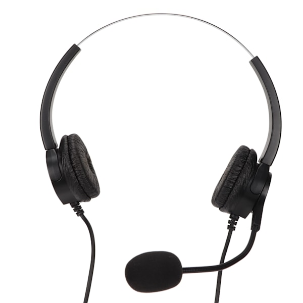 Call Center Headset 3,5 mm plugg kablet datamaskin hodetelefon med støydempende mikrofon for telefon bærbar PC nettbrett