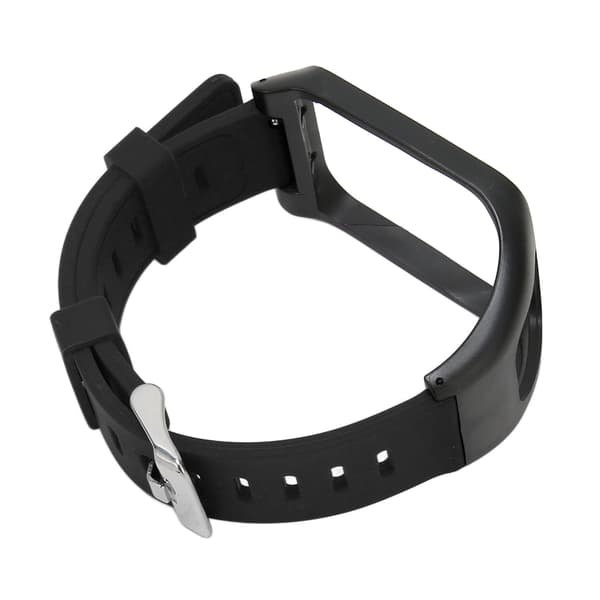 Klockarmband Silikon Justerbart Vattentätt Klockbytesarmband för Tom Runner 3 Svart