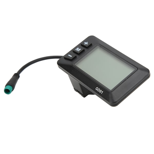 Elektrisk cykeldisplay 36V 48V LCD GD01 display 5-bens vandtæt stik til 22,2 mm styr