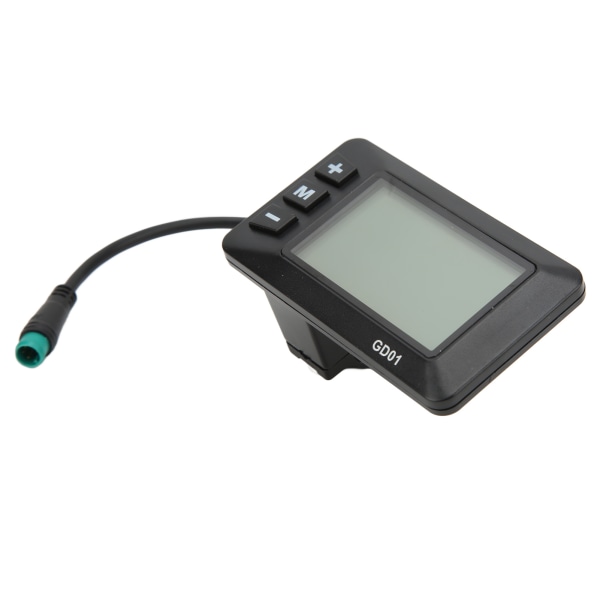 Elektrisk cykeldisplay 36V 48V LCD GD01 Display 5 stift vattentät kontakt för 22,2 mm styre
