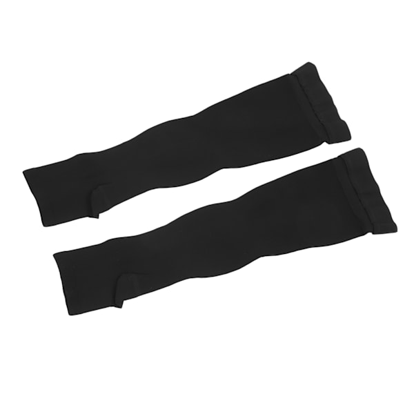 Avotoe-kompressiosukat, luokka II, mustat, 23–32 mmHg, kevyet, mukavat joustavat tukisukat naisille XL