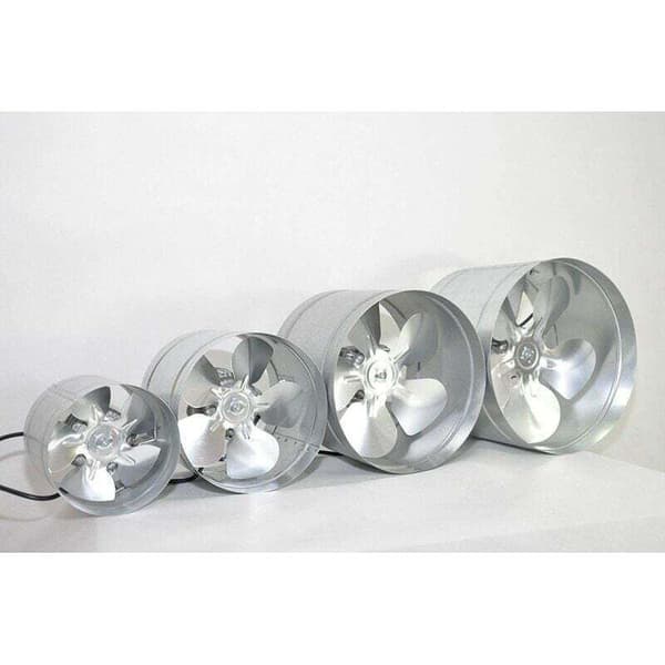 – 150 mm Mini Aksialventilator – Rustfrit stål og galvaniseret stål – 32W Induktionsmotor – 180 m³/t Luftstrøm – Væg- og loftmontering