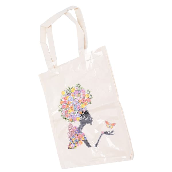 Karakterfigurmønster Diamantmaleri Tote Bag Rhinestones Maleri Handlepose KitBB022