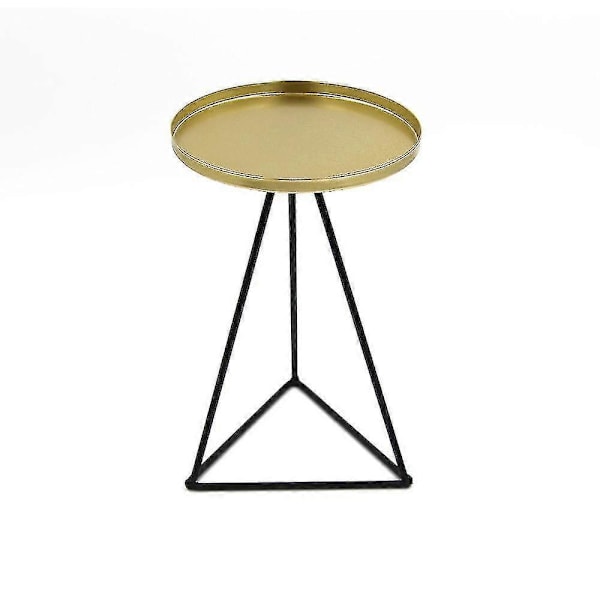 Triangel Jern Lysestake Gull Borddekor Lysestake Metall Geometriske Lysestaker Telys Lys Gull Lysestaker Gullkant