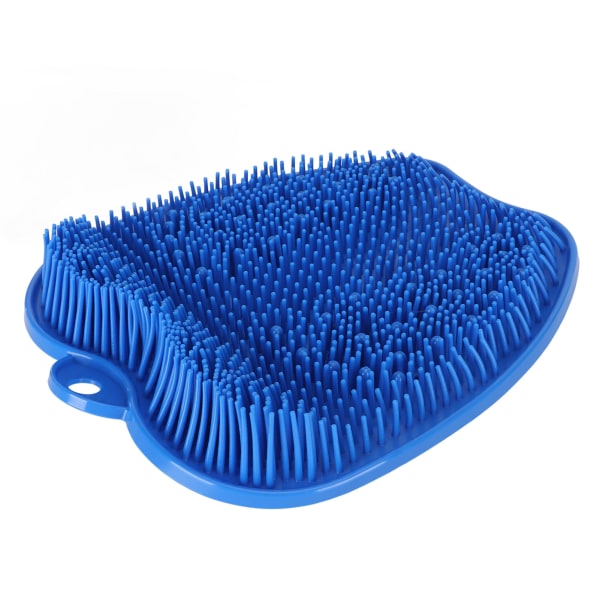 Bruser Fodskrubber Blød Silikone Anti-Slip Sugekop Lugtfjernelse Fodvasker til bad Badeværelse Massage Blå