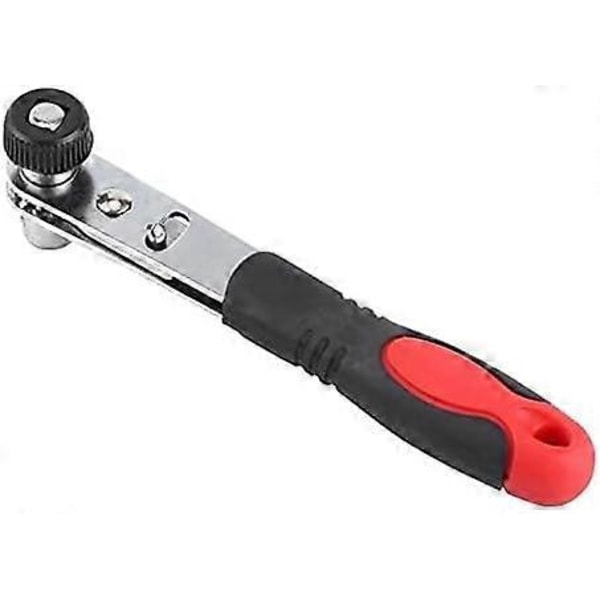 1 stk. 1/4\" Mini Skralle Fastnøkkel Dobbeltsidig Momentnøkkel Batch Hode Liten Fly Håndtak Pipe Fastnøkkel Re