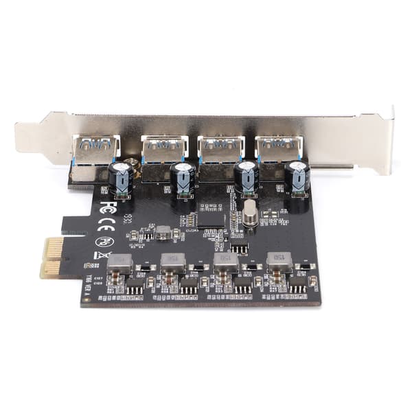 PCIE Express-adapter Superspeed 4-porter PCI-E til USB 3.0 grafikkutvidelseskort for stasjonær PC