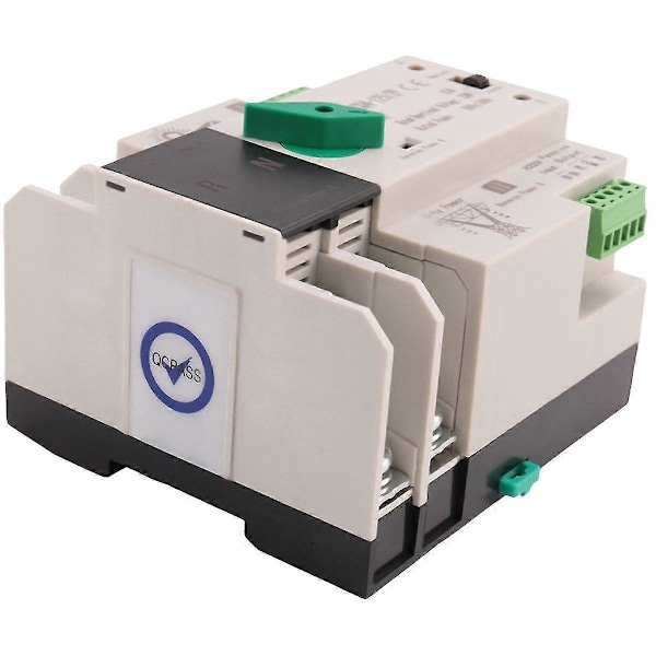 Fotovoltaisk Solenergi Automatisk Omkopplare DIN-skena 2P 63A AC220V PV-System Ström till Stad P