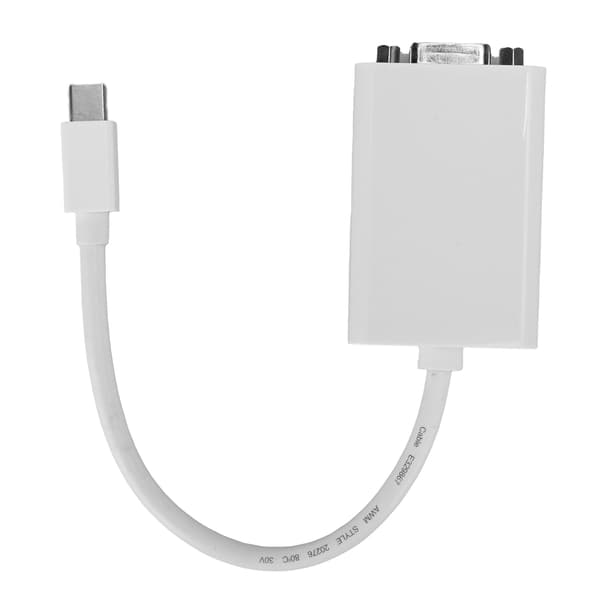 Mini DP hann til VGA hunn-omformer HD 6,7 tommer adapterkabel for datamaskin