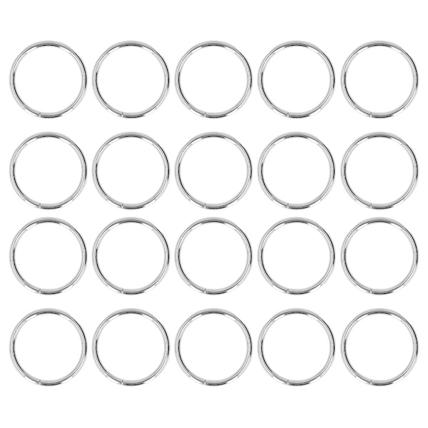 20 st metallringar Hållbara järncirkel O spännen ringar för DIY bälte handväska spänne hårdvara kläder dekoration