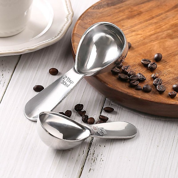 Kaffemått - silver-guld 30ml 2st