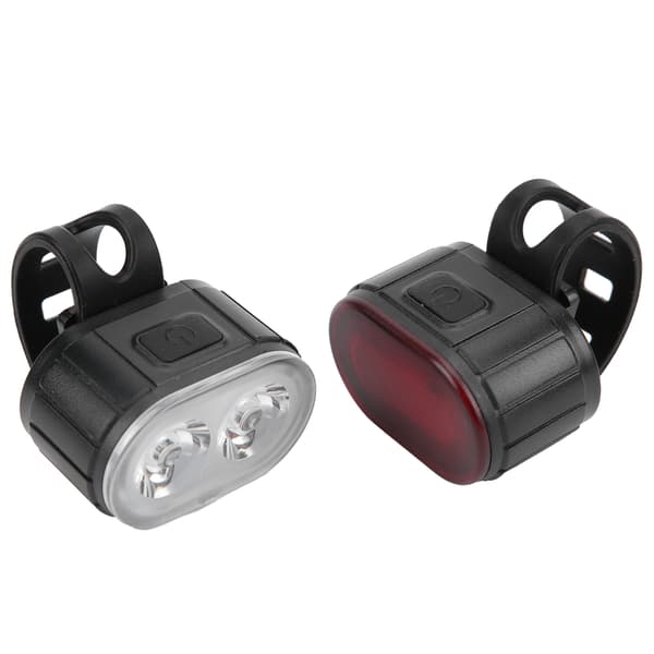Sykkel LED Baklys Frontlys USB Oppladbart Sykkel Sikkerhet Front Baklys Sett