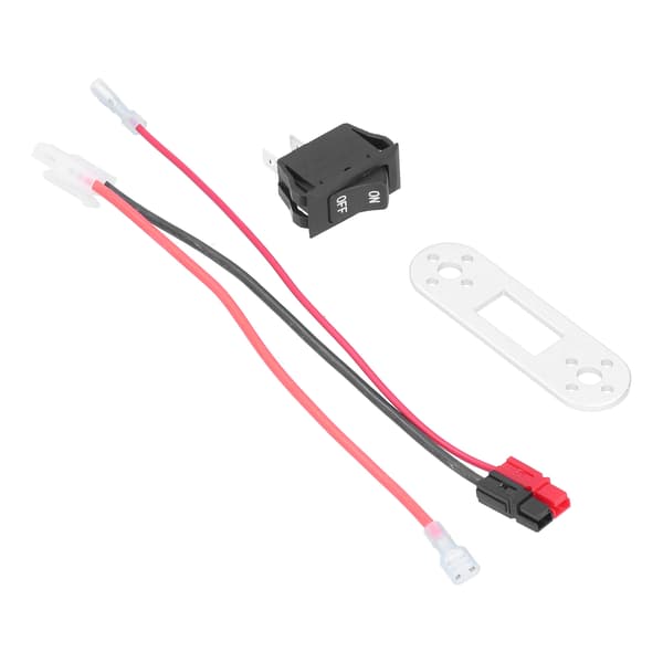 For Tamiya-stil kontakt med mini vippebryter, solid, holdbar, sikker, effektiv batteriladekabeladapter 125 250VAC