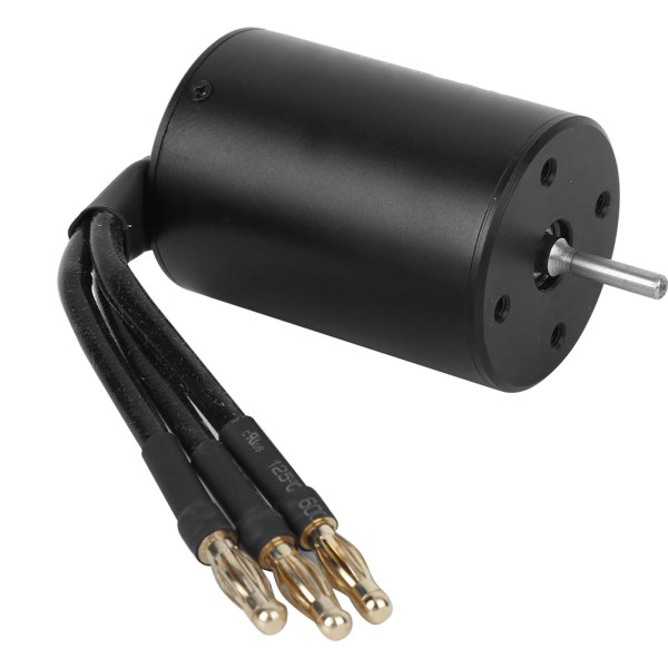 3650 vandtæt 4-polet ikke-induktiv børsteløs motortilbehør til 1/8 1/10 RC-bil (sort) (2300KV)