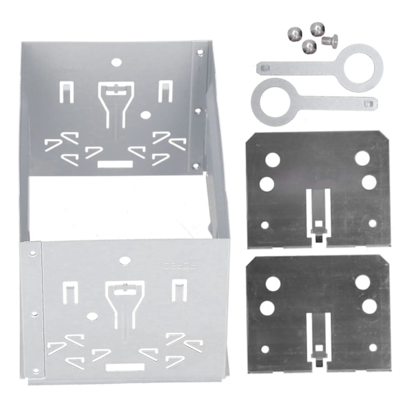 2 Din Universal Radio Ram Aluminiumlegering Stereo Ljudinstallation Fascia Passar för B5/MK3/MK4