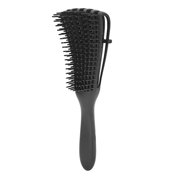 Detangling hårborsteknutar Detangler kam Fintänder hårborste kam för långt tjockt vått torrt hår Svart