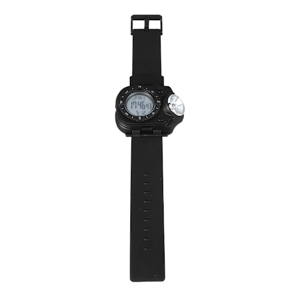 Smart Watch til mænd med LED-lommelygte 30M vandtæt baggrundsbelysning EL lysende dobbelt tidsvisning LED håndledslys ur til udendørs camping vandreture