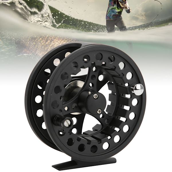 Fluefiskeri Helt Metal Trykstøbning Leje Gapless Wire Wheel Line Reel Tackle(7/8 )