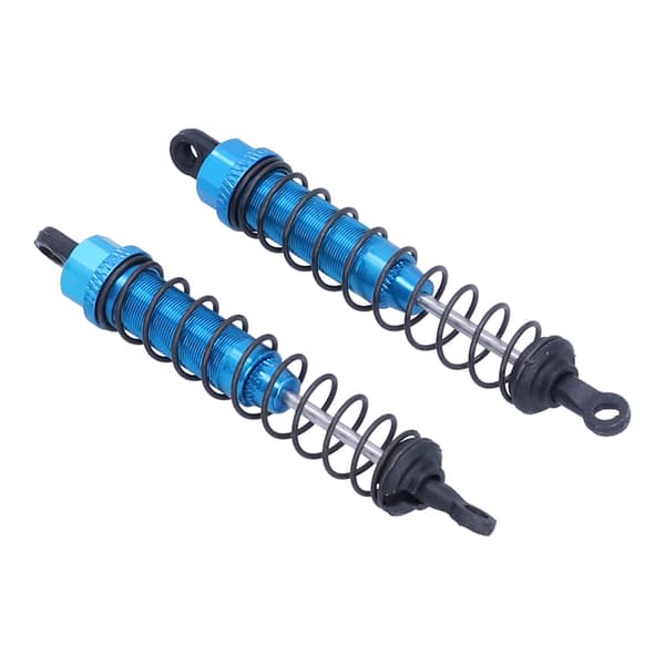 2 stk. 97 mm RC aluminiumslegering støddæmper til TRAXXAS SLASH 2WD RC biler, blå